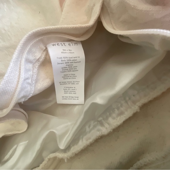 West Elm Fur pink pillow case - Picture 4 of 5